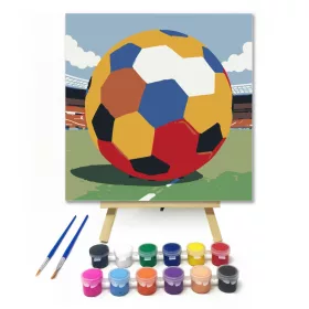 Focilabda 2 - gyerek számfestő készlet - Számfestő.hu - 20×20cm - keret nélkül