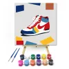 Sportos stílus - gyerek számfestő készlet - Számfestő.hu - 20×20cm - keretre feszítve