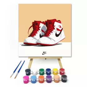 Friss és stílusos - gyerek számfestő készlet - Számfestő.hu - 20×20cm - keret nélkül