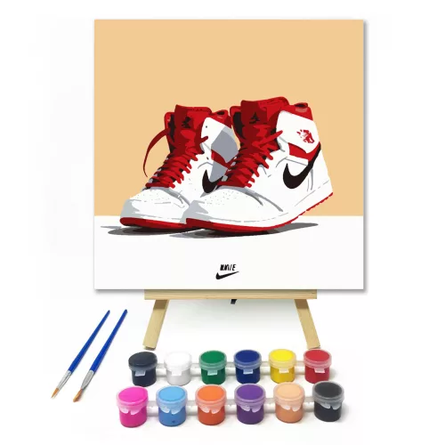 Friss és stílusos - gyerek számfestő készlet - Számfestő.hu - 20×20cm - keret nélkül