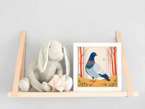 Fák ölelésében - gyerek számfestő készlet - Számfestő.hu - 20×20cm - keret nélkül