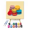 Színes macaronok - gyerek számfestő készlet - Számfestő.hu - 30×30cm - keret nélkül