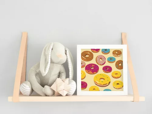 Fánkrengeteg - gyerek számfestő készlet - Számfestő.hu - 20×20cm - keret nélkül