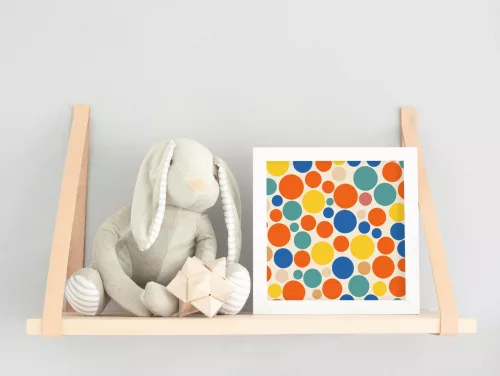 Színes körök - gyerek számfestő készlet - Számfestő.hu - 20×20cm - keret nélkül