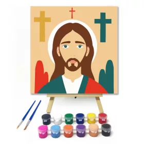 Hit képe - gyerek számfestő készlet - Számfestő.hu - 20×20cm - keret nélkül