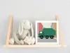 Zöld kukás autó - gyerek számfestő készlet - Számfestő.hu - 20×20cm - keret nélkül
