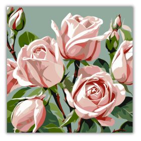 Romantikus rózsák - számfestő készlet - Számfestő.hu