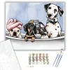 Kutyák A Kádban - számfestő készlet - Számfestő.hu - 40×50cm - keret nélkül