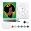 Afro királynő - előrerajzolt élményfestő készlet