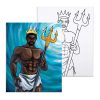 Poseidon szigonya - előrerajzolt élményfestő készlet
