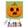 Halloween Tök zöld - Halloweeni számfestő készlet - Számfestő.hu - 50×50cm - keretre feszítve