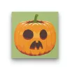 Halloween Tök zöld - Halloweeni számfestő készlet - Számfestő.hu - 40×40cm - keret nélkül