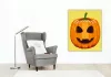 Halloween Tök sárga - Halloweeni számfestő készlet - számfestő készlet - Számfestő.hu - 40×50cm - Keret nélkül