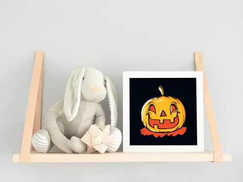Nevető Tök - Halloweeni számfestő készlet - Számfestő.hu - 20×20cm - keret nélkül