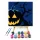 Halloween Éjjel - Halloweeni számfestő készlet - Számfestő.hu - 20×20cm - keretre feszítve