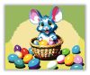 Húsvéti Egérke - húsvéti számfestő készlet