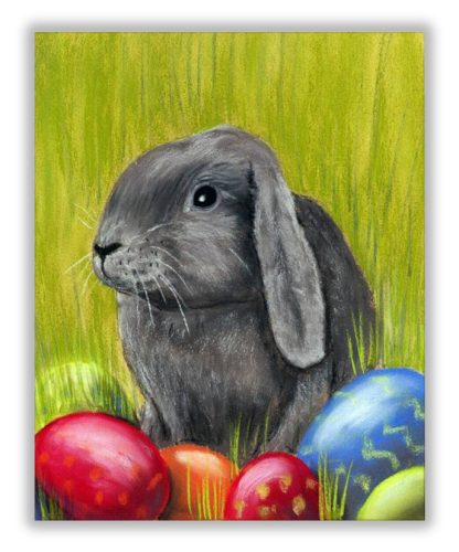 Szürke Nyuszi - húsvéti számfestő készlet