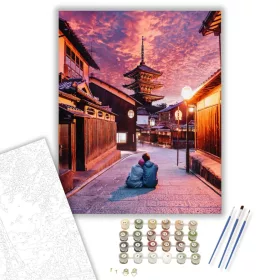 Elveszett Kyotóban - számfestő készlet - Számfestő.hu - 40×50cm - keret nélkül