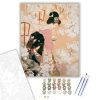 Japán Énekes - számfestő készlet - Számfestő.hu - 40×50cm - keret nélkül