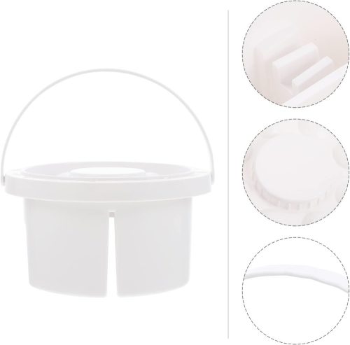 Ecsettisztító és Tároló vödör, műanyag, kör alakú