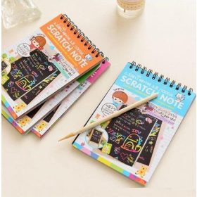   Kaparós Kreatív Szivárvány Füzet A5 - Rózsaszín és Kék Borítóval