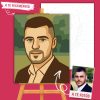 Számfestő portré saját fotóból - Minimalista Flat Art stílusban