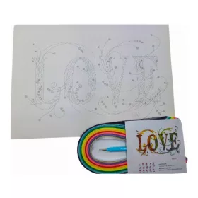 Love - Papírcsík technika