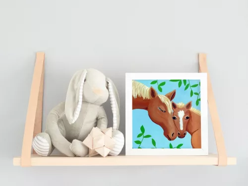 Lovak - gyerek számfestő készlet - Számfestő.hu - 20×20cm - keret nélkül