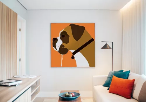 Boxer - gyerek számfestő készlet - Számfestő.hu - 40×40cm - keret nélkül