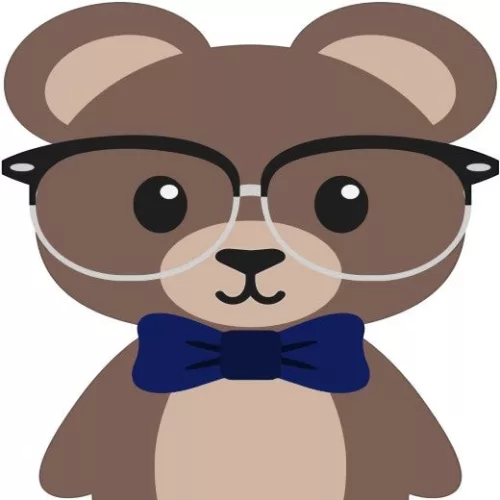 Mackó - gyerek számfestő készlet - Számfestő.hu - 50×50cm - keretre feszítve