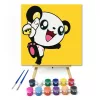 Happy Panda - gyerek számfestő készlet - Számfestő.hu - 40×40cm - keret nélkül