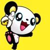Happy Panda - gyerek számfestő készlet - Számfestő.hu - 40×40cm - keret nélkül