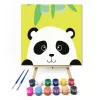 Csinos panda - gyerek számfestő készlet - Számfestő.hu - 30×30cm - keret nélkül