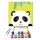 Csinos panda - gyerek számfestő készlet - Számfestő.hu - 40×40cm - keretre feszítve