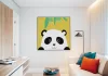Csinos panda - gyerek számfestő készlet - Számfestő.hu - 40×40cm - keret nélkül