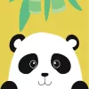 Csinos panda - gyerek számfestő készlet - Számfestő.hu - 20×20cm - keret nélkül