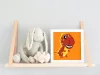 T-Rex - gyerek számfestő készlet - Számfestő.hu - 20×20cm - keretre feszítve