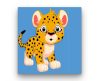 Baby tigris - gyerek számfestő készlet