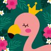 Flamingó Király - gyerek számfestő készlet