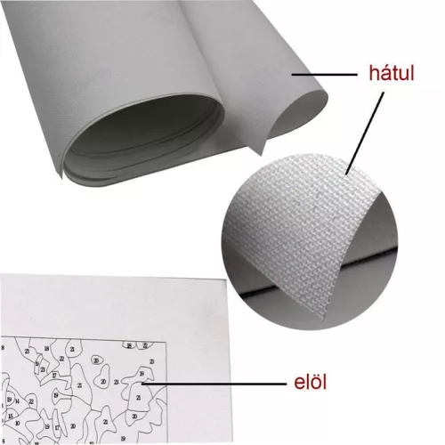 Éhes Majom - gyerek számfestő készlet - Számfestő.hu - 40×40cm - keret nélkül