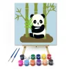 Aranyos Panda - gyerek számfestő készlet - Számfestő.hu - 40×40cm - keret nélkül