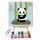Aranyos Panda - gyerek számfestő készlet - Számfestő.hu - 40×40cm - keretre feszítve