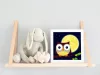 Éjjeli Bagoly - gyerek számfestő készlet - Számfestő.hu - 20×20cm - keretre feszítve