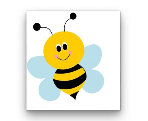 Méhecske - gyerek számfestő készlet