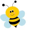 Méhecske - gyerek számfestő készlet - Számfestő.hu - 30×30cm - keret nélkül