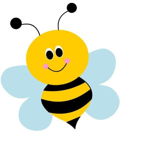 Méhecske - gyerek számfestő készlet - Számfestő.hu - 40×40cm - keret nélkül
