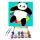 Hűsölő Panda - gyerek számfestő készlet - Számfestő.hu - 50×50cm - keret nélkül