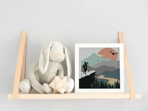 Túrázó - gyerek számfestő készlet - Számfestő.hu - 50×50cm - keretre feszítve