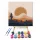 Kaktusz Város - gyerek számfestő készlet - Számfestő.hu - 30×30cm - keretre feszítve