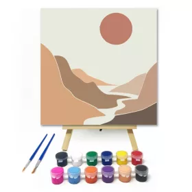 Folyó - gyerek számfestő készlet - Számfestő.hu - 20×20cm - keret nélkül